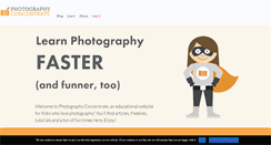 Desktop Screenshot of photographyconcentrate.com
